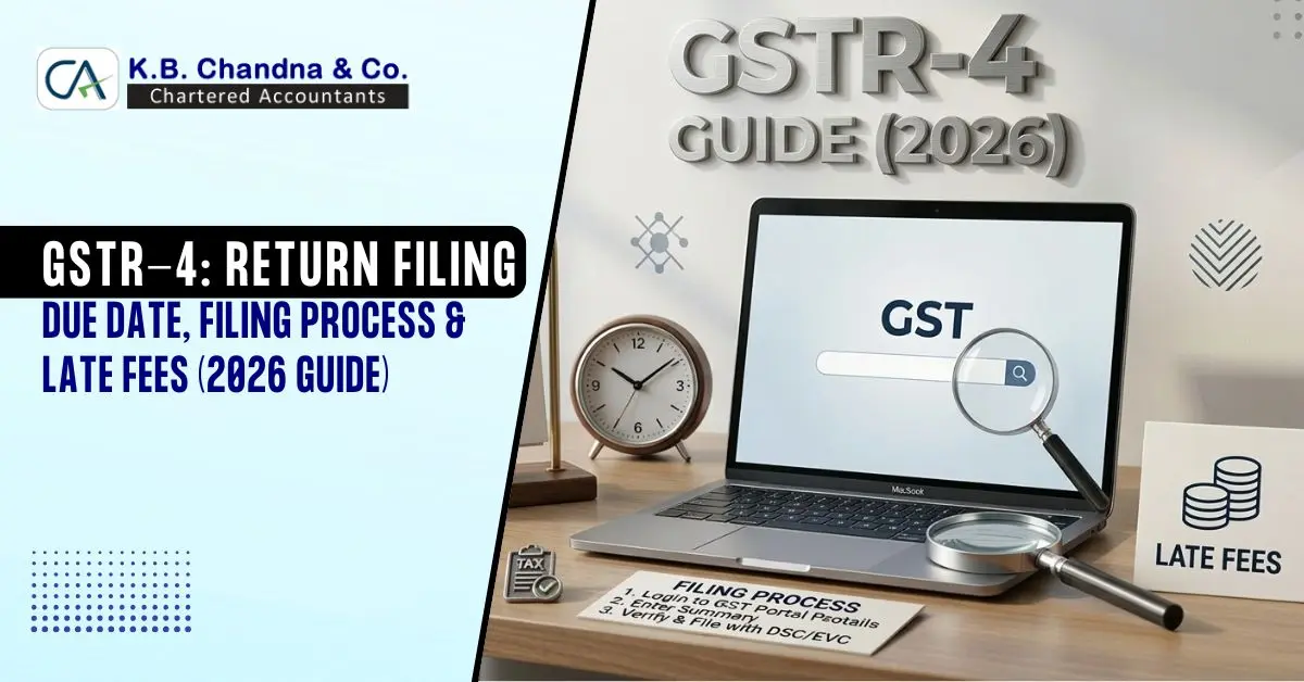 GSTR-4 Return Filing – Due Date, Filing Process & Late Fees (2026 Guide)